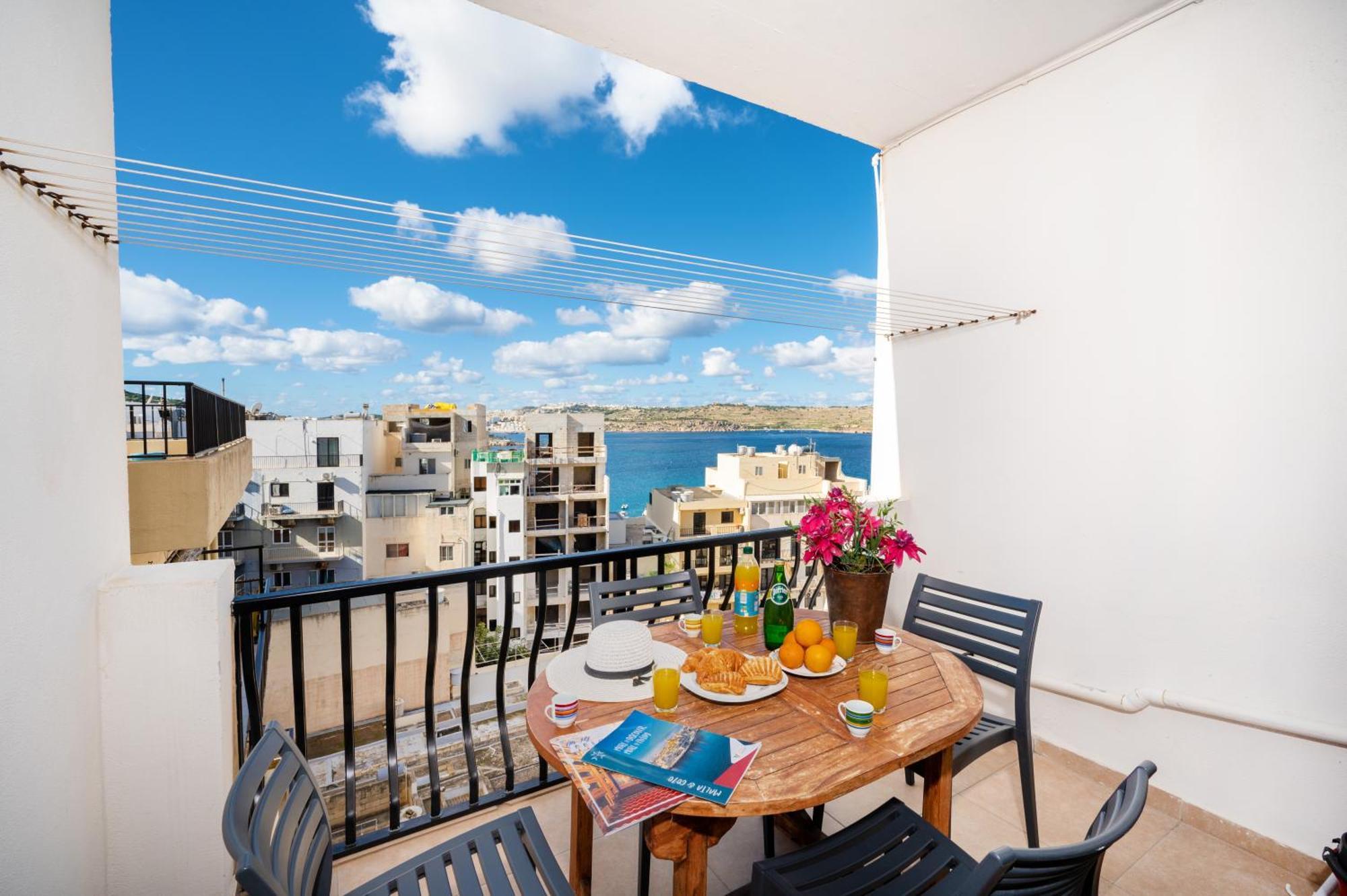 Seashells Apartments With Terrace, Just Off The Seafront In Bugibba - By Getawaysmalta 圣保罗湾城 外观 照片
